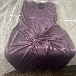 JLUXLABEL Grape New Flame Slinky Skirt Set in XXL